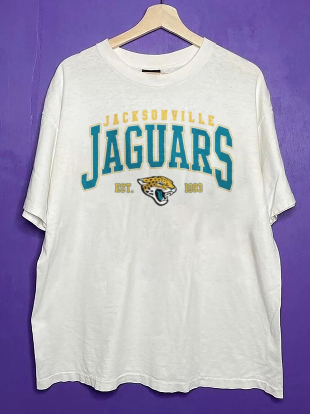 1993 Vintage Jacksonville Jaguars Football Shirt, Retro NFL Jaguars Shirt Tee
